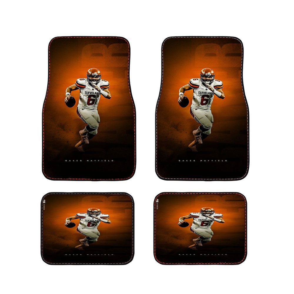 Baker Mayfield Cleveland Browns Car Floor Mats Accessories