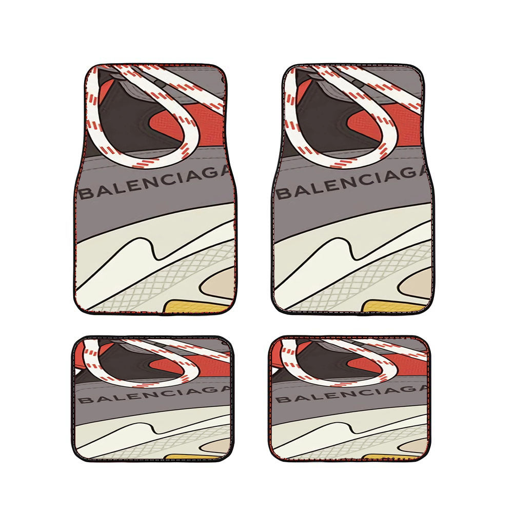 Balenciaga Shoes Logo Car Floor Mats Accessories