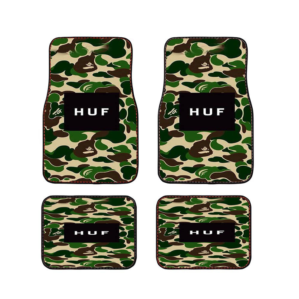 Bape Camo Huf Logo Car Floor Mats Accessories