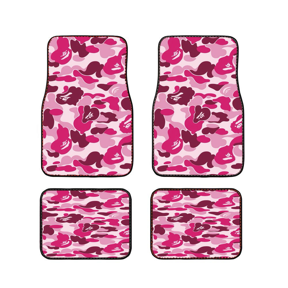 Bape Camo Pink Car Floor Mats Accessories