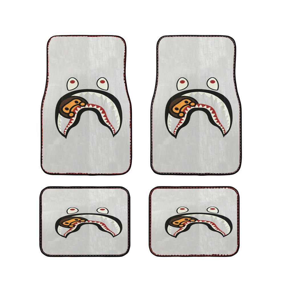 Bape Milo Shark Car Floor Mats Accessories