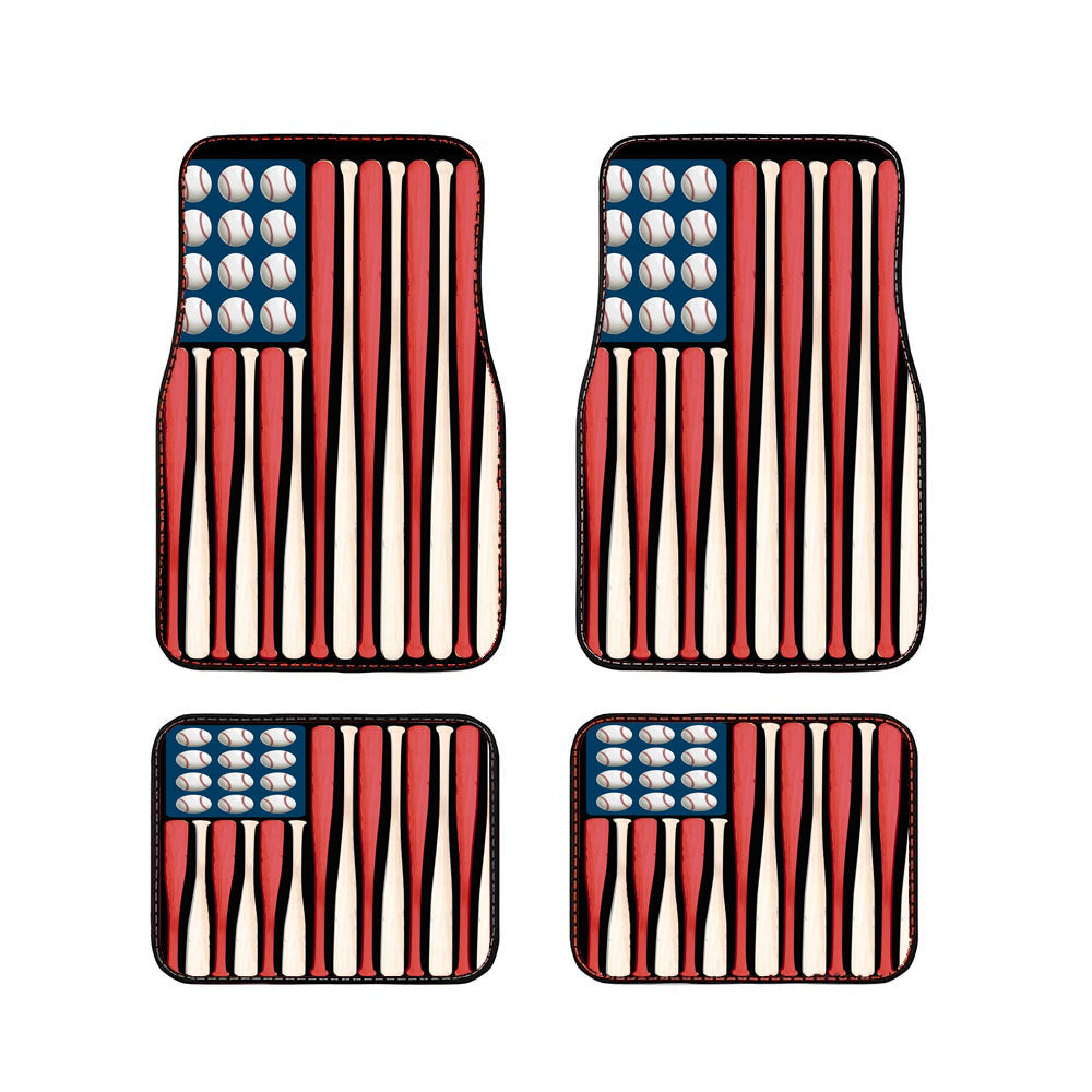 Baseball Bats & Balls Car Floor Mats Accessories