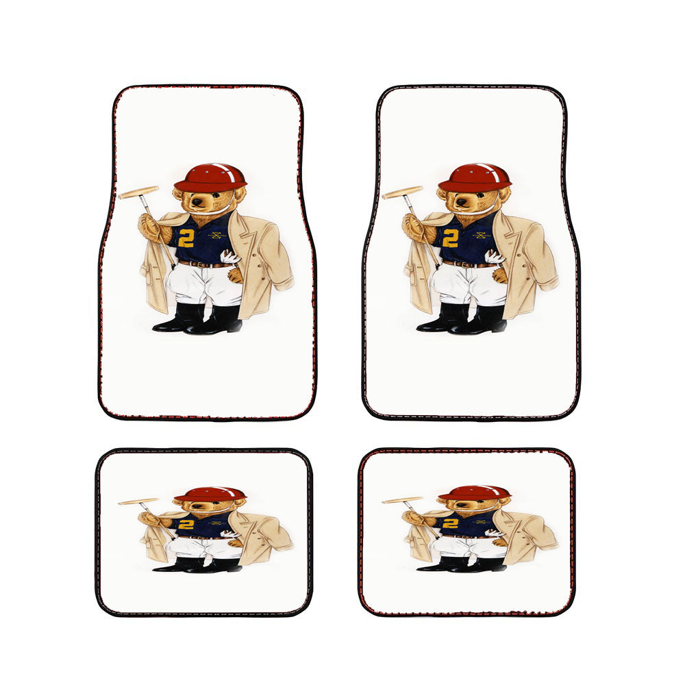 Baseball Ralp Polo Bear Car Floor Mats Accessories