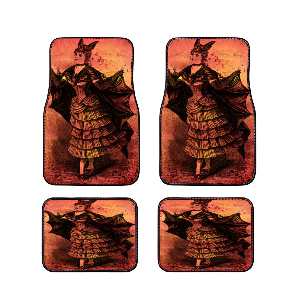Batgirl Batman Red Painting Car Floor Mats Accessories