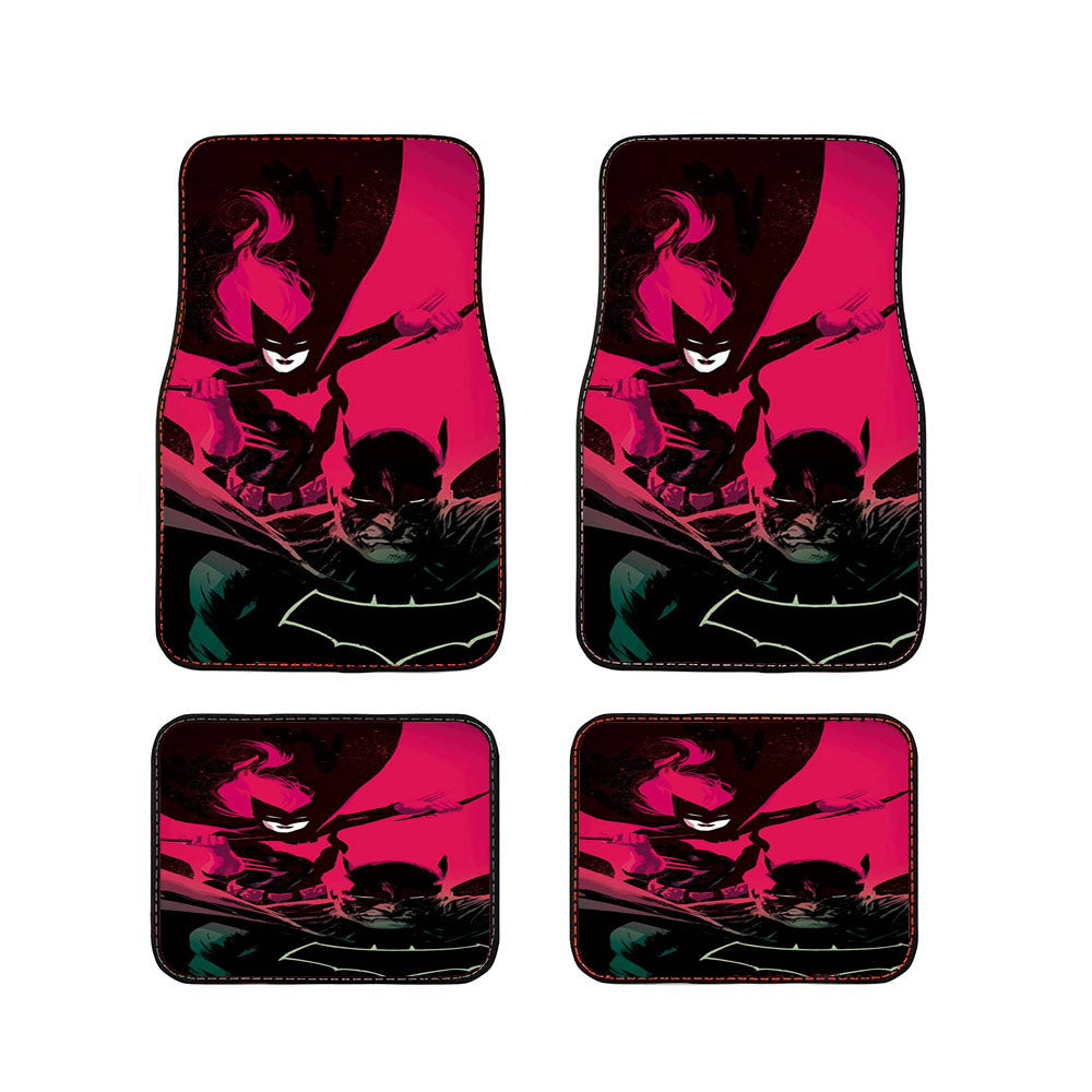 Batman And Batwoman Art Car Floor Mats Accessories
