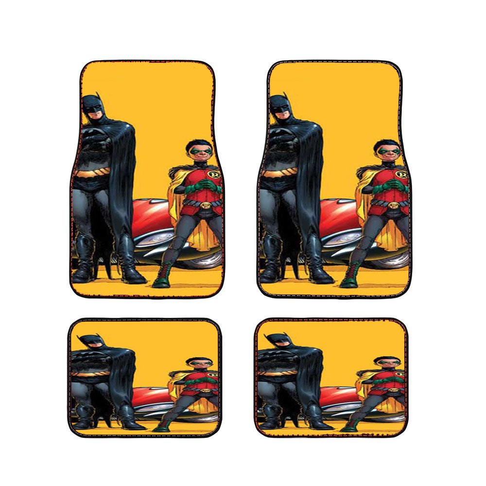 Batman And Robin Arms Crossed Car Floor Mats Accessories
