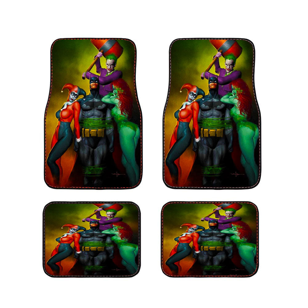 Batman And Sexy Villain Car Floor Mats Accessories
