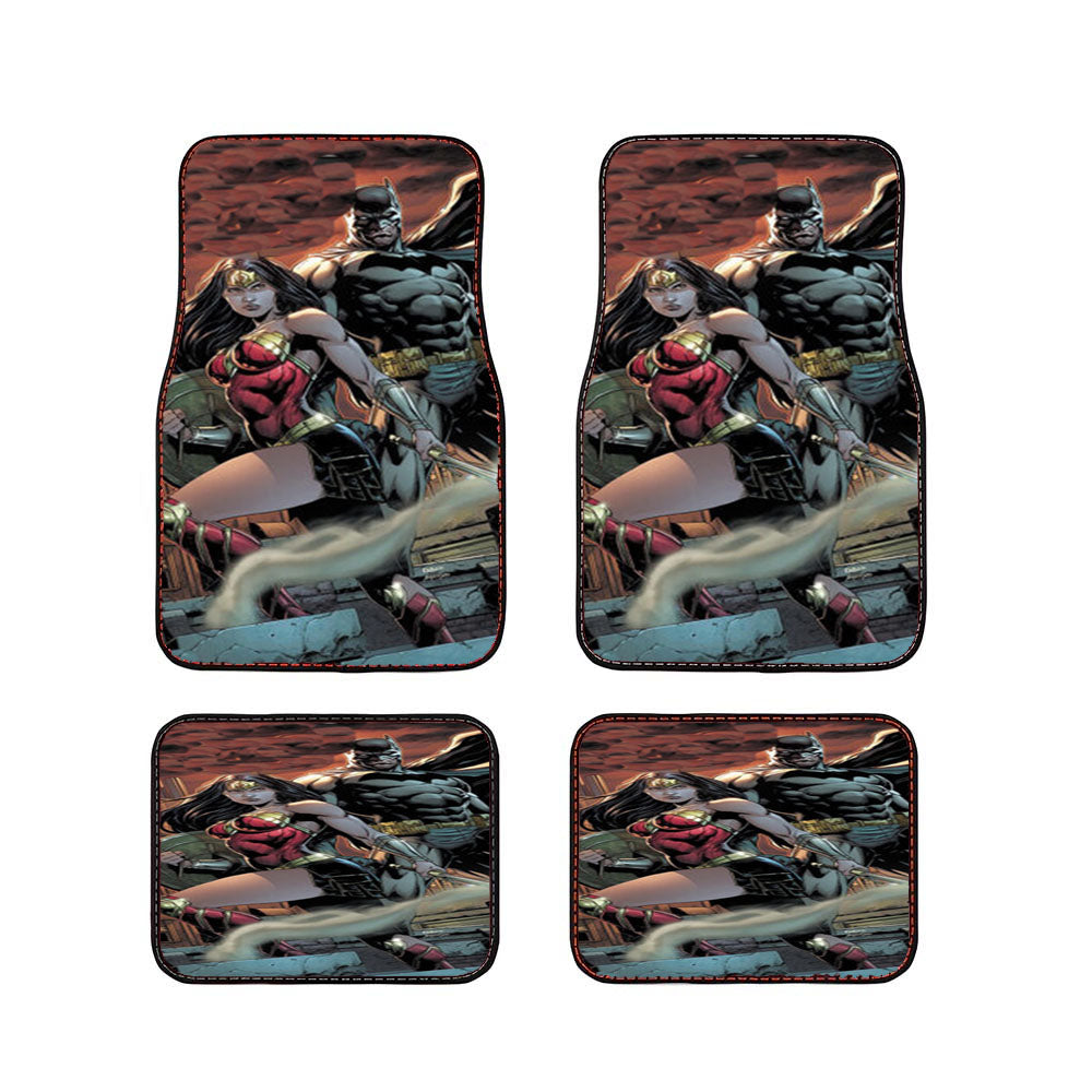 Batman And Wonder Woman Car Floor Mats Accessories
