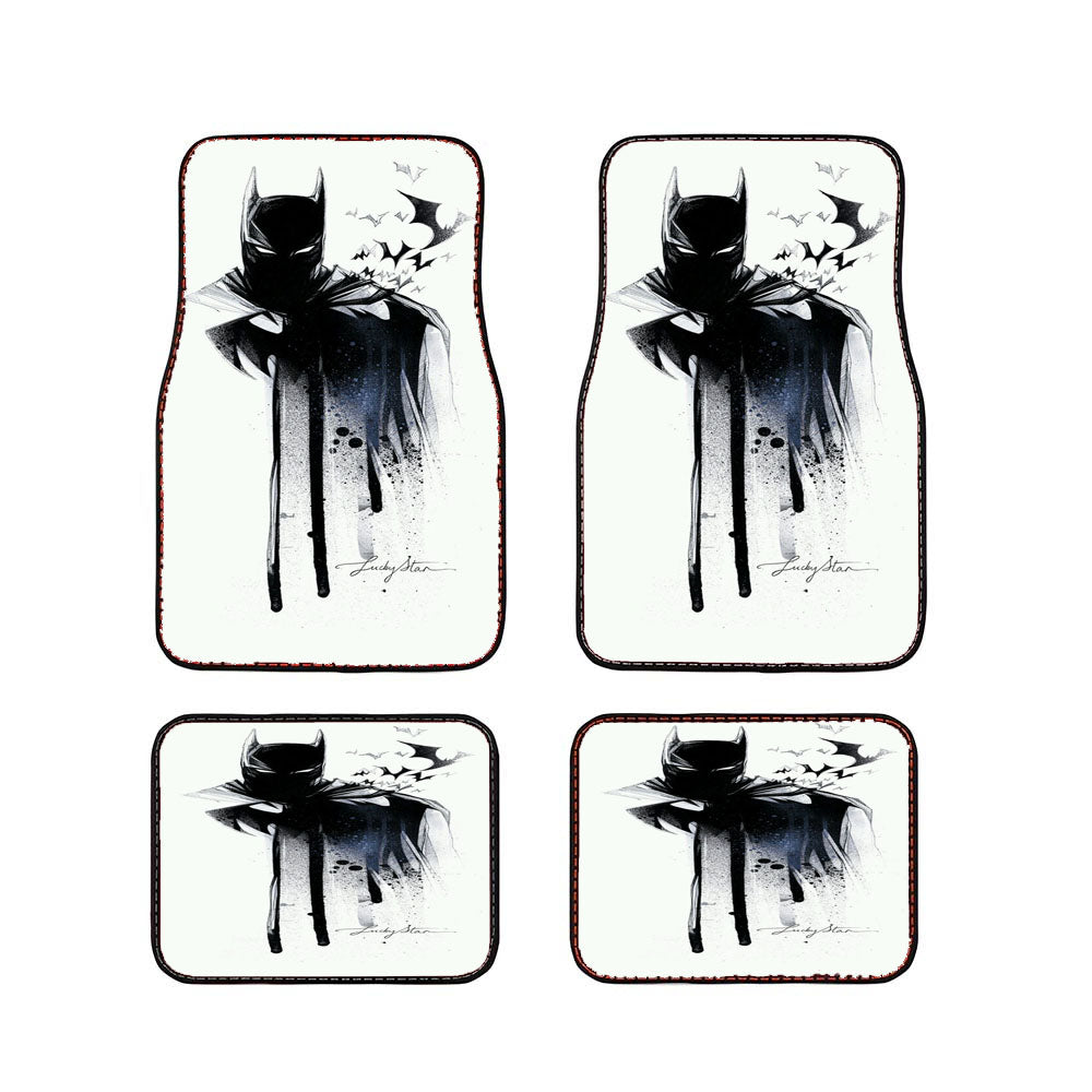Batman Art White Ask Car Floor Mats Accessories