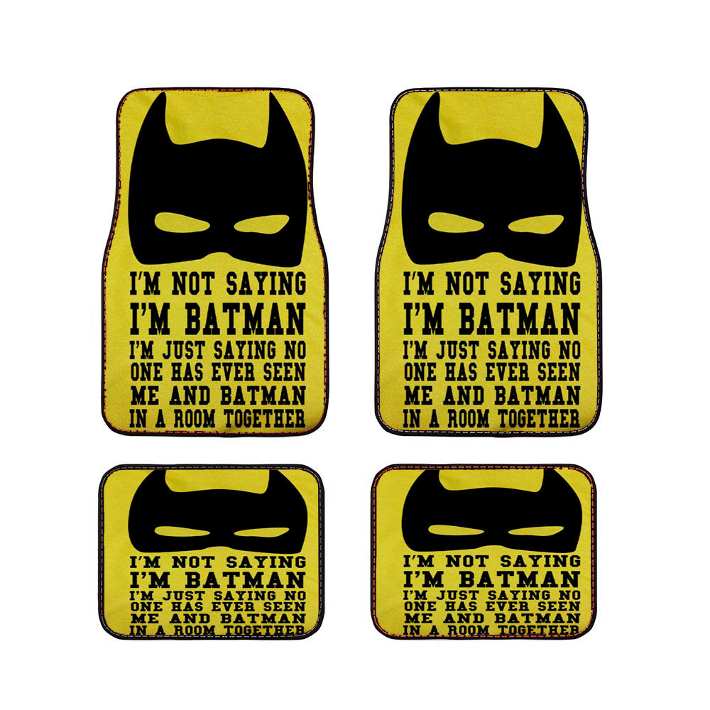 Batman Funny Quote Car Floor Mats Accessories