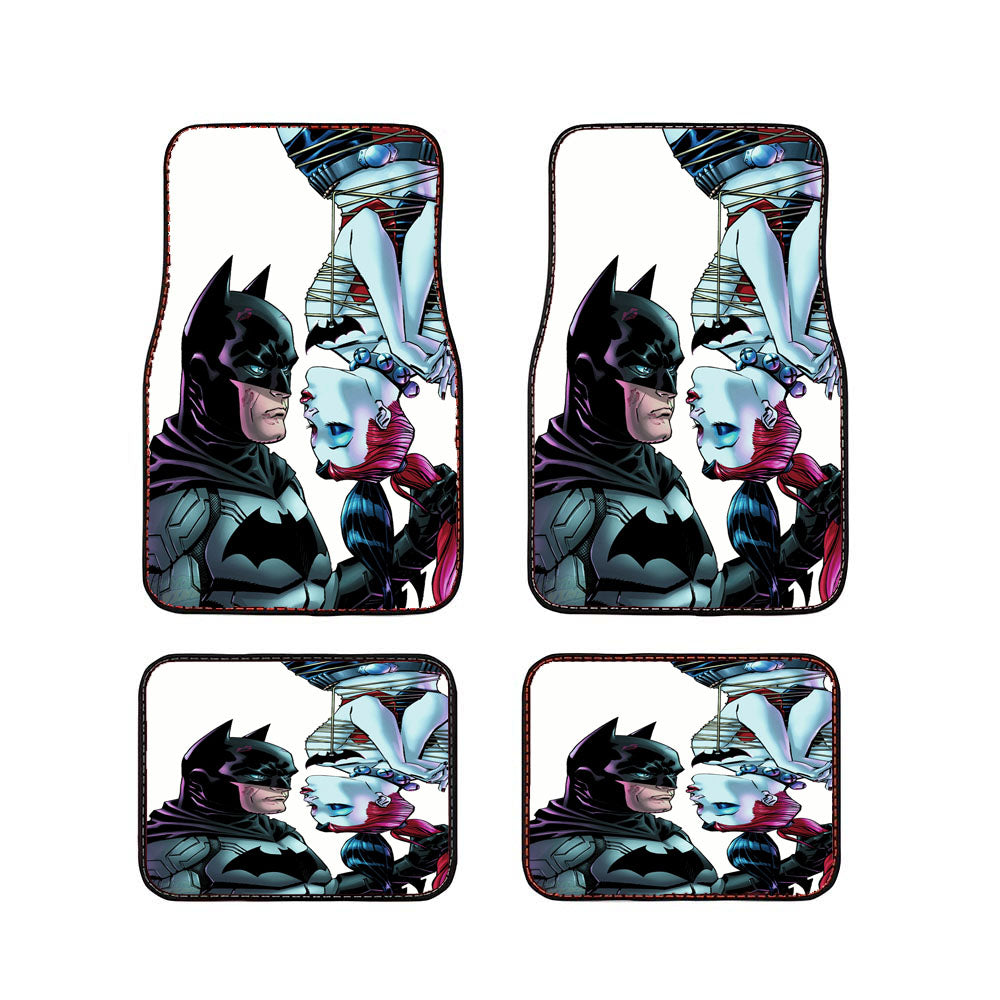 Batman Harley Hero And The Villain Car Floor Mats Accessories