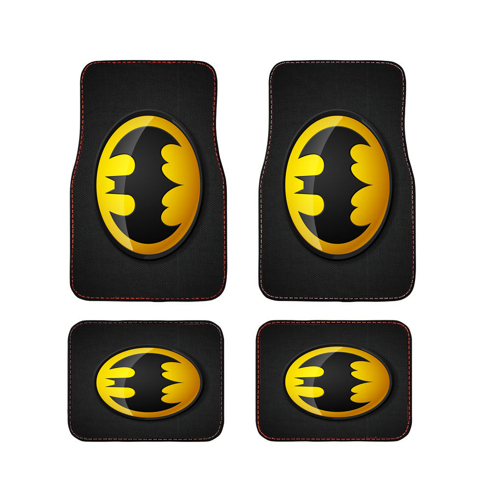 Batman Logo Black Car Floor Mats Accessories
