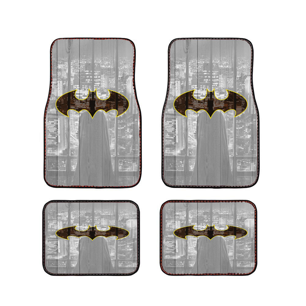 Batman Logo Wood Wallpaper Car Floor Mats Accessories