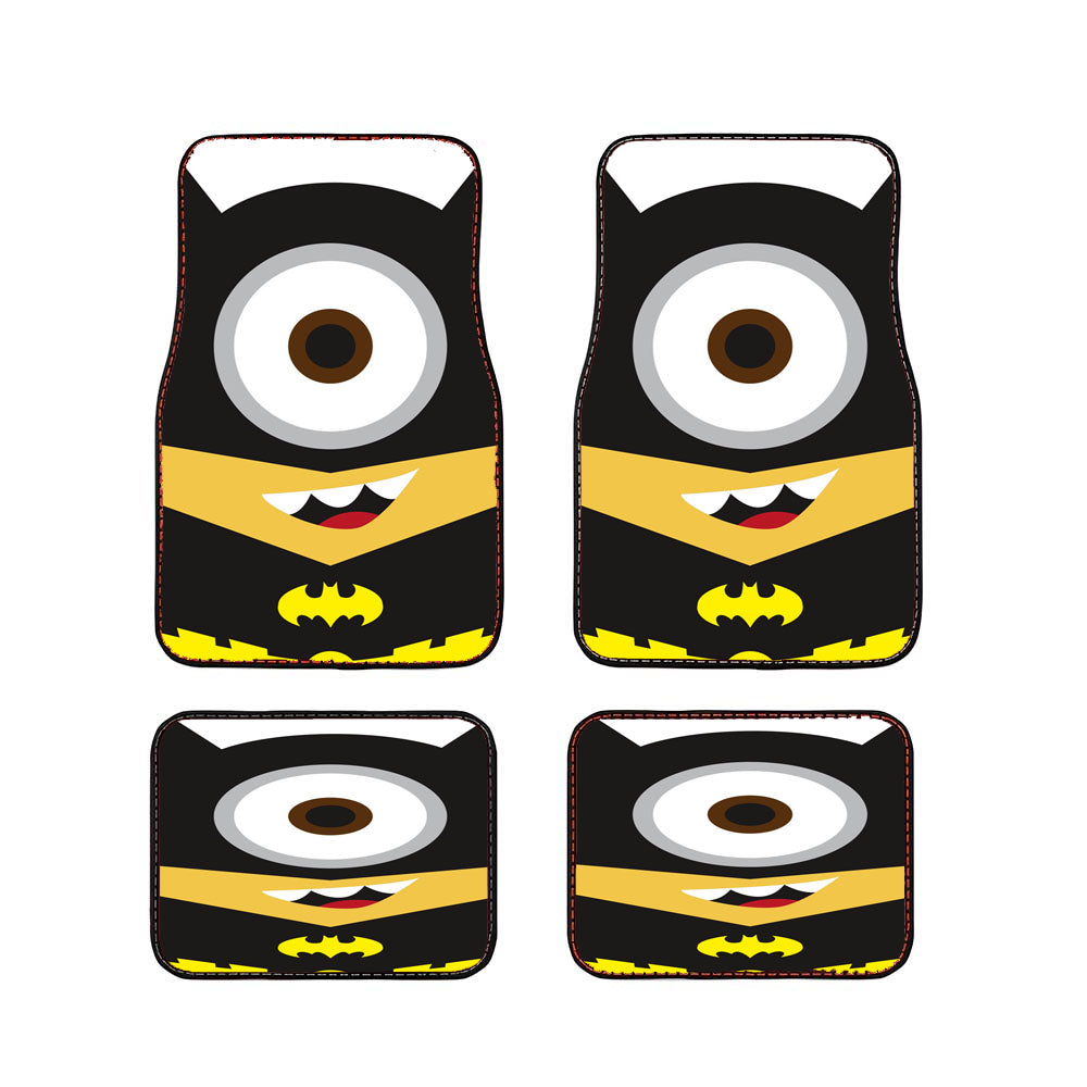 Batman Minion Cartoon Car Floor Mats Accessories