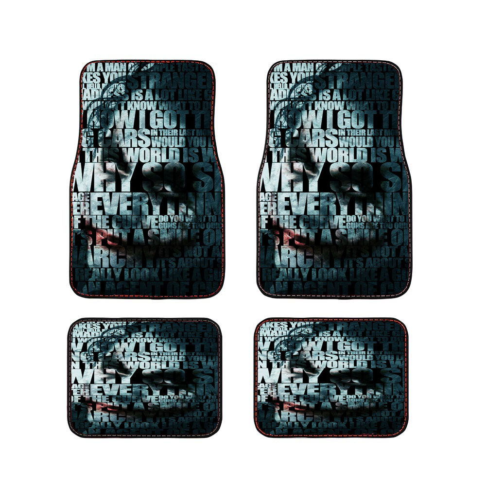 Batman Text Car Floor Mats Accessories
