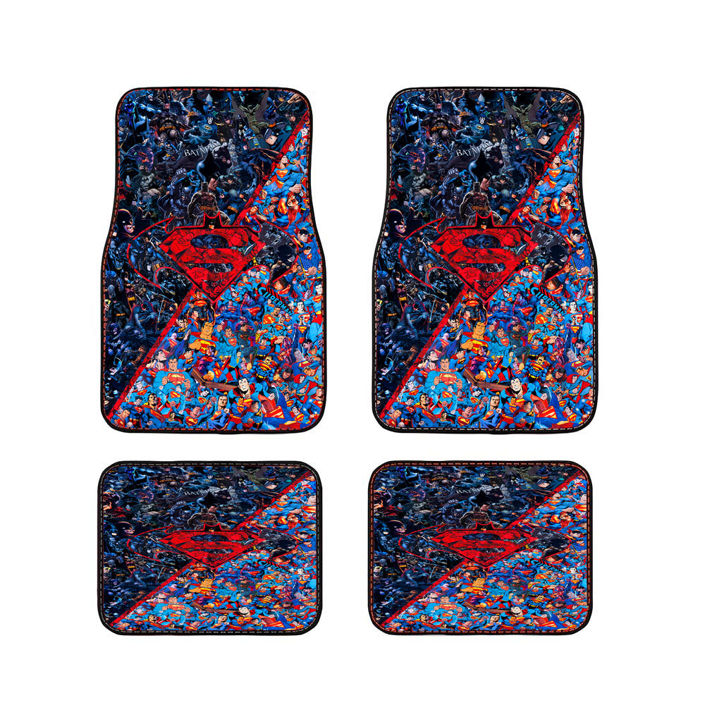 Batman Vs Superman Collage Car Floor Mats Accessories