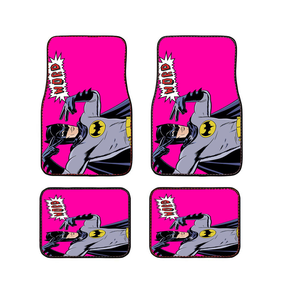 Batman Word Car Floor Mats Accessories
