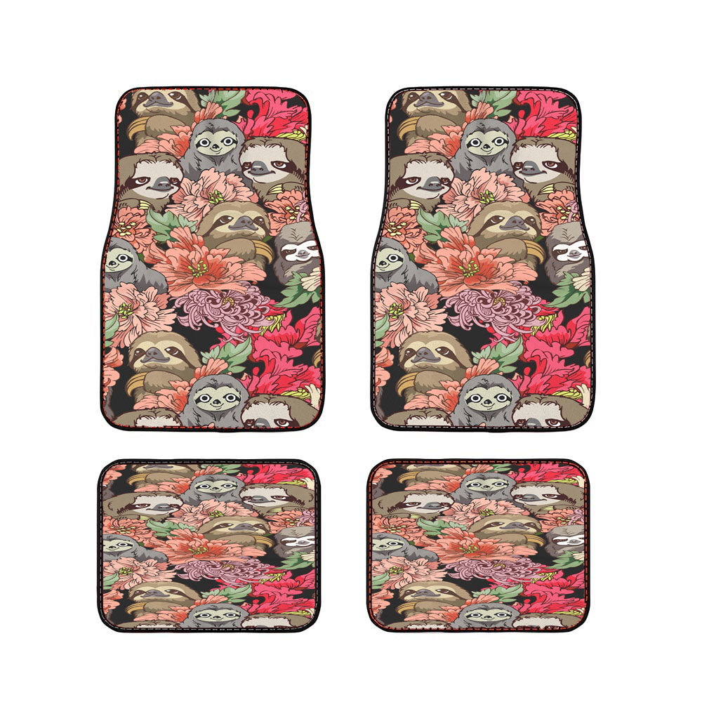 Because Sloths Pattern Art Car Floor Mats Accessories