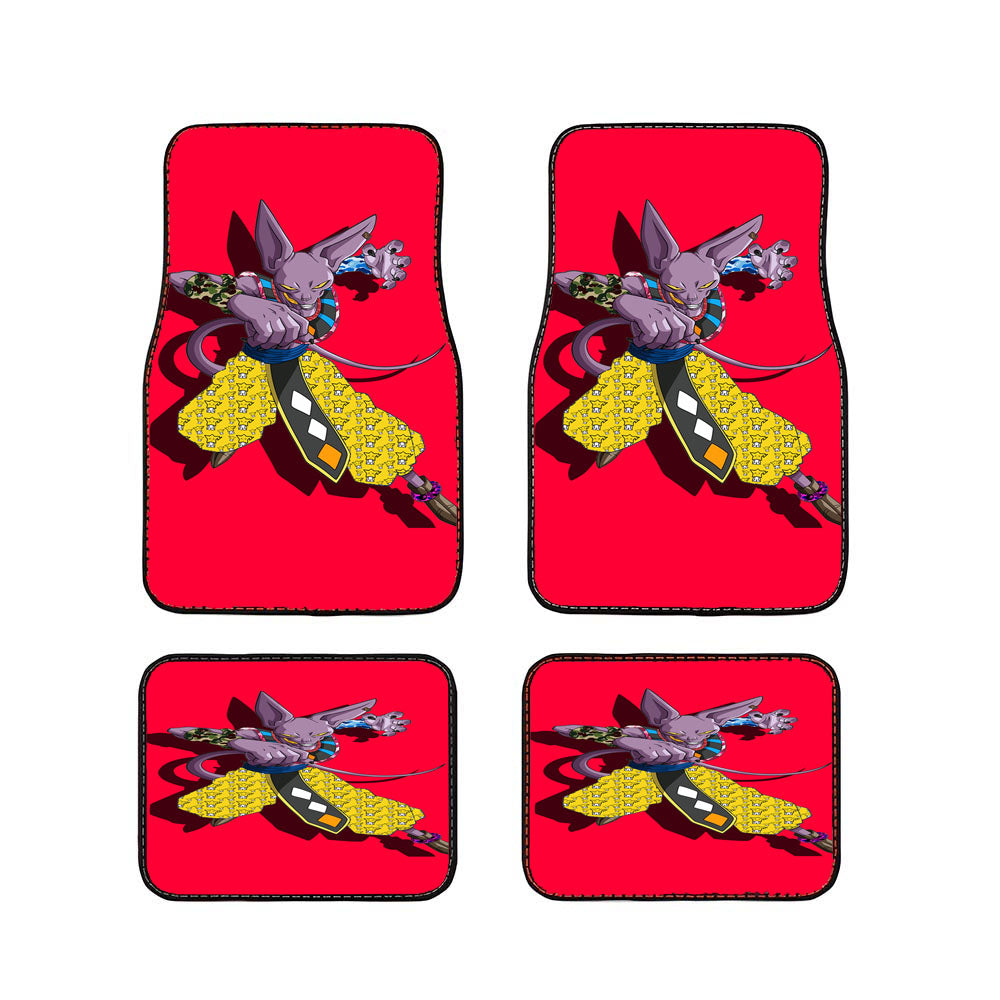 Beerus X Pattern Bape Custome Car Floor Mats Accessories