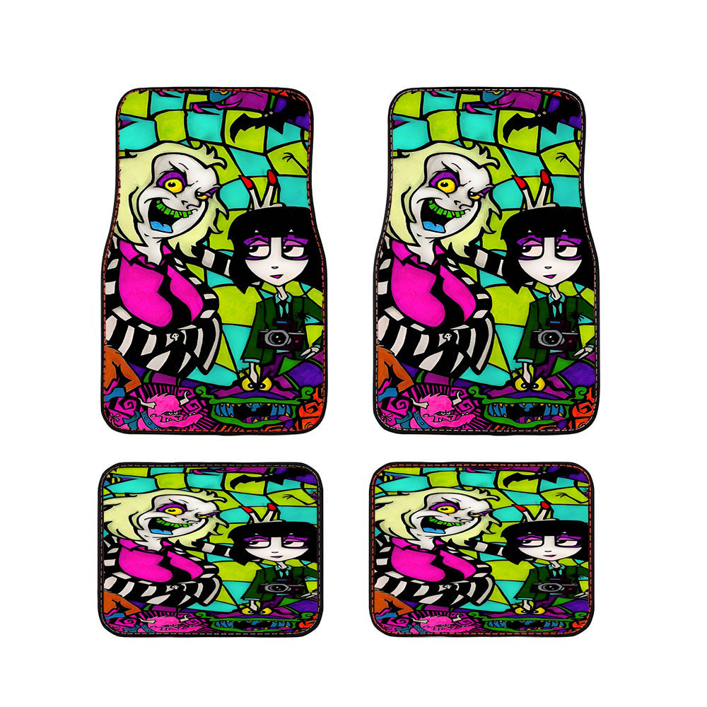 Beetlejuice Tim Burton Cartoon Glass Car Floor Mats Accessories