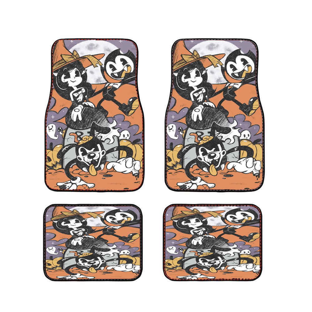 Bendy And The Ink Machine Halloween Car Floor Mats Accessories