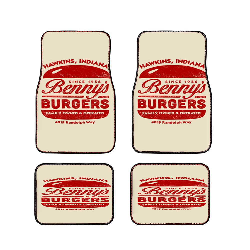 Benny'S Burgers Car Floor Mats Accessories