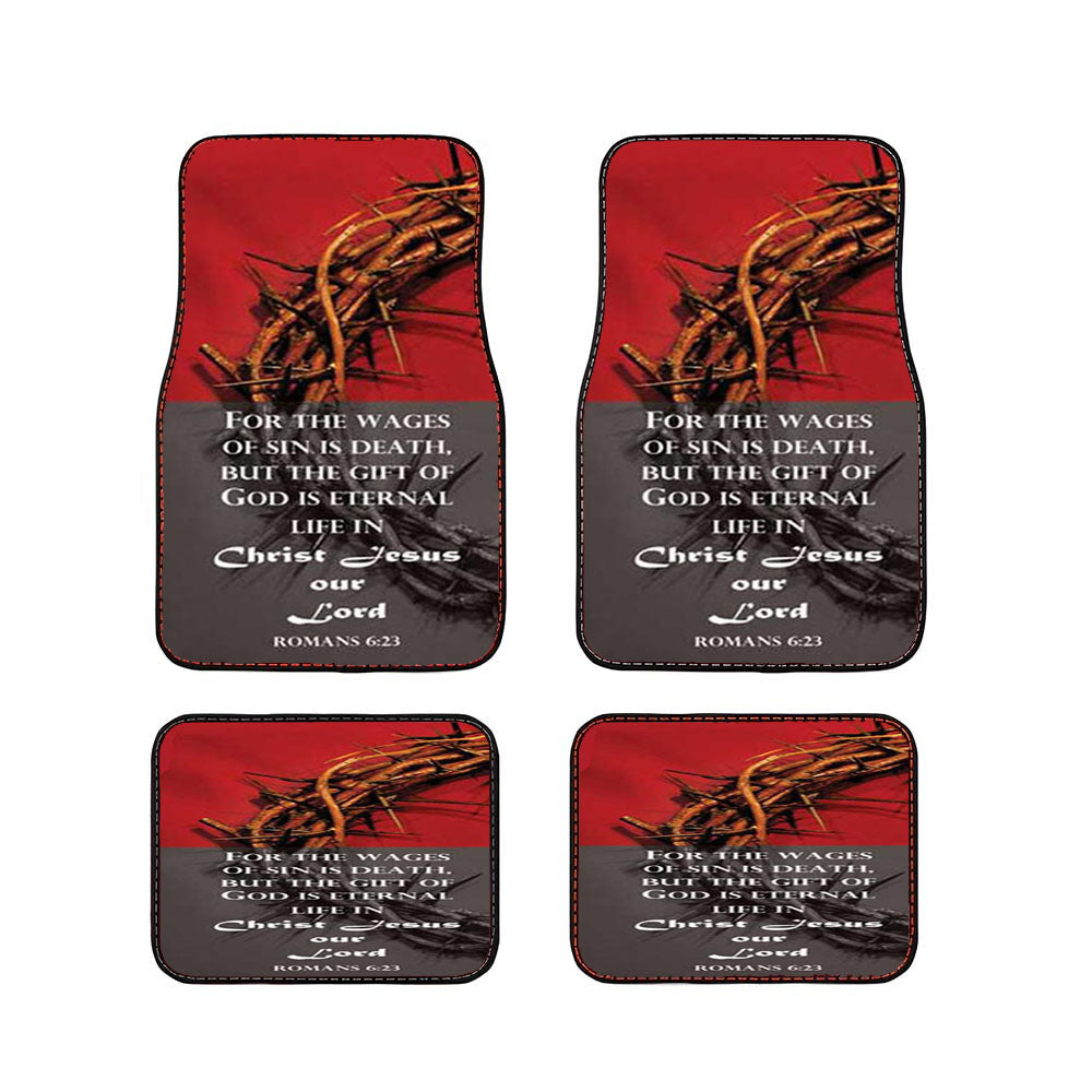 Bible Verse Crown Of Thorns Car Floor Mats Accessories
