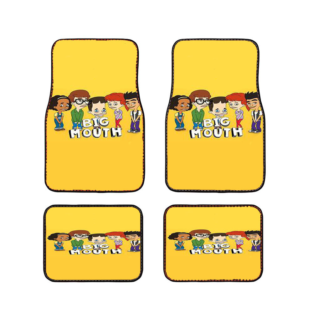 Big Mouth Cartoon Series Car Floor Mats Accessories