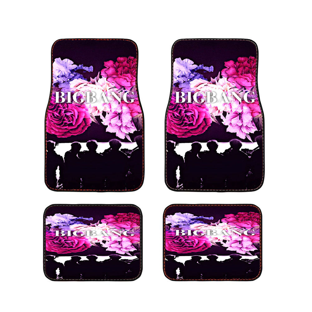 Bigbang Flower Road Purple Car Floor Mats Accessories