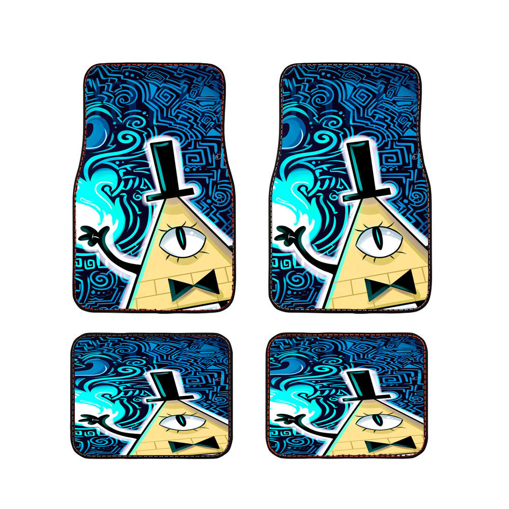 Bill Cipher Art Gravity Falls Car Floor Mats Accessories