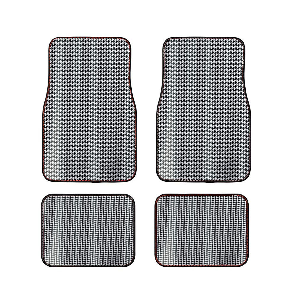 Black And White Fabric Car Floor Mats Accessories