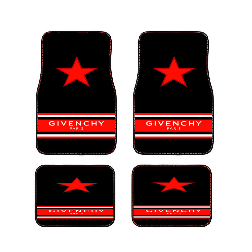 Black Givenchy Paris Car Floor Mats Accessories