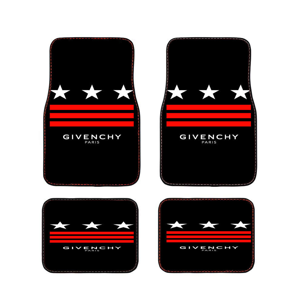 Black Givenchy Paris 2 Car Floor Mats Accessories