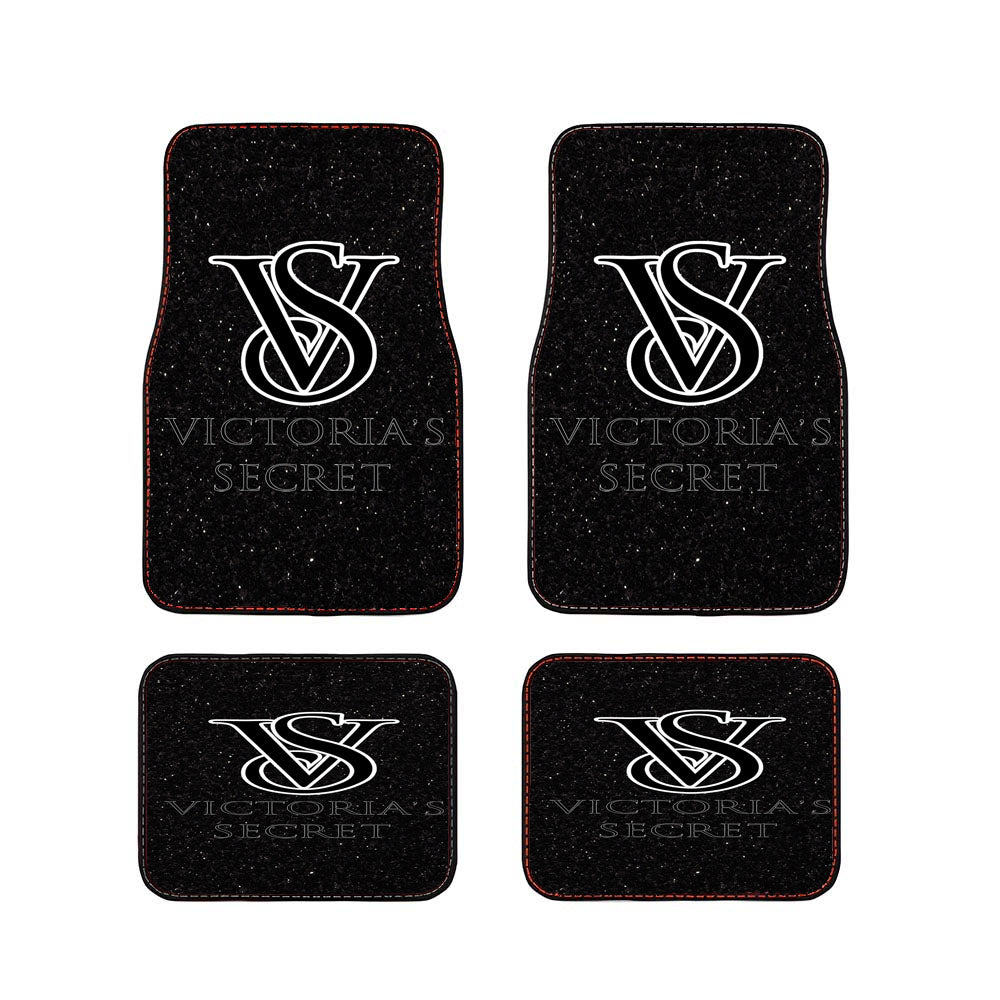 Black Glitter Victorias Secret Car Floor Mats Accessories