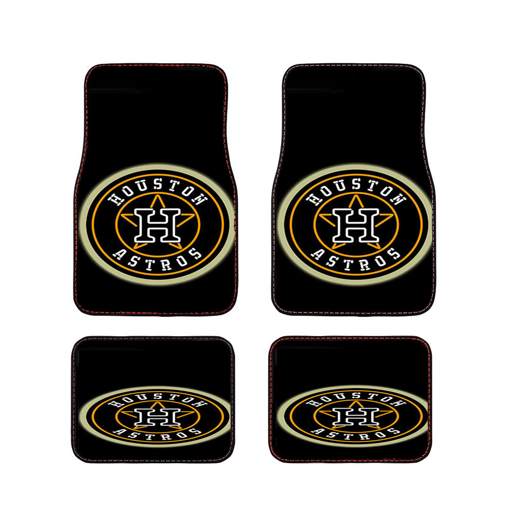 Black Huston Astros Car Floor Mats Accessories