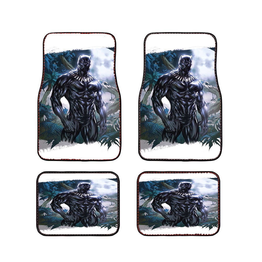 Black Panther Art 2 Car Floor Mats Accessories