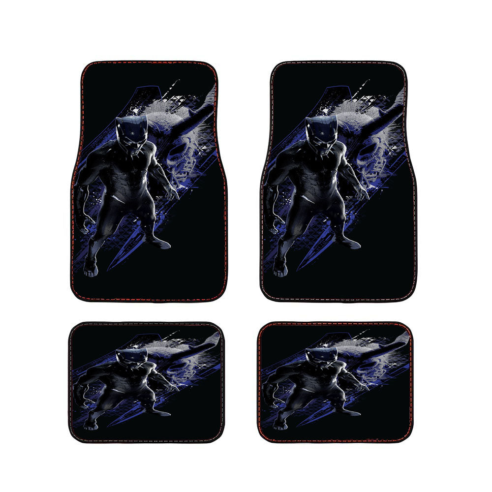 Black Panther Background 3 Car Floor Mats Accessories