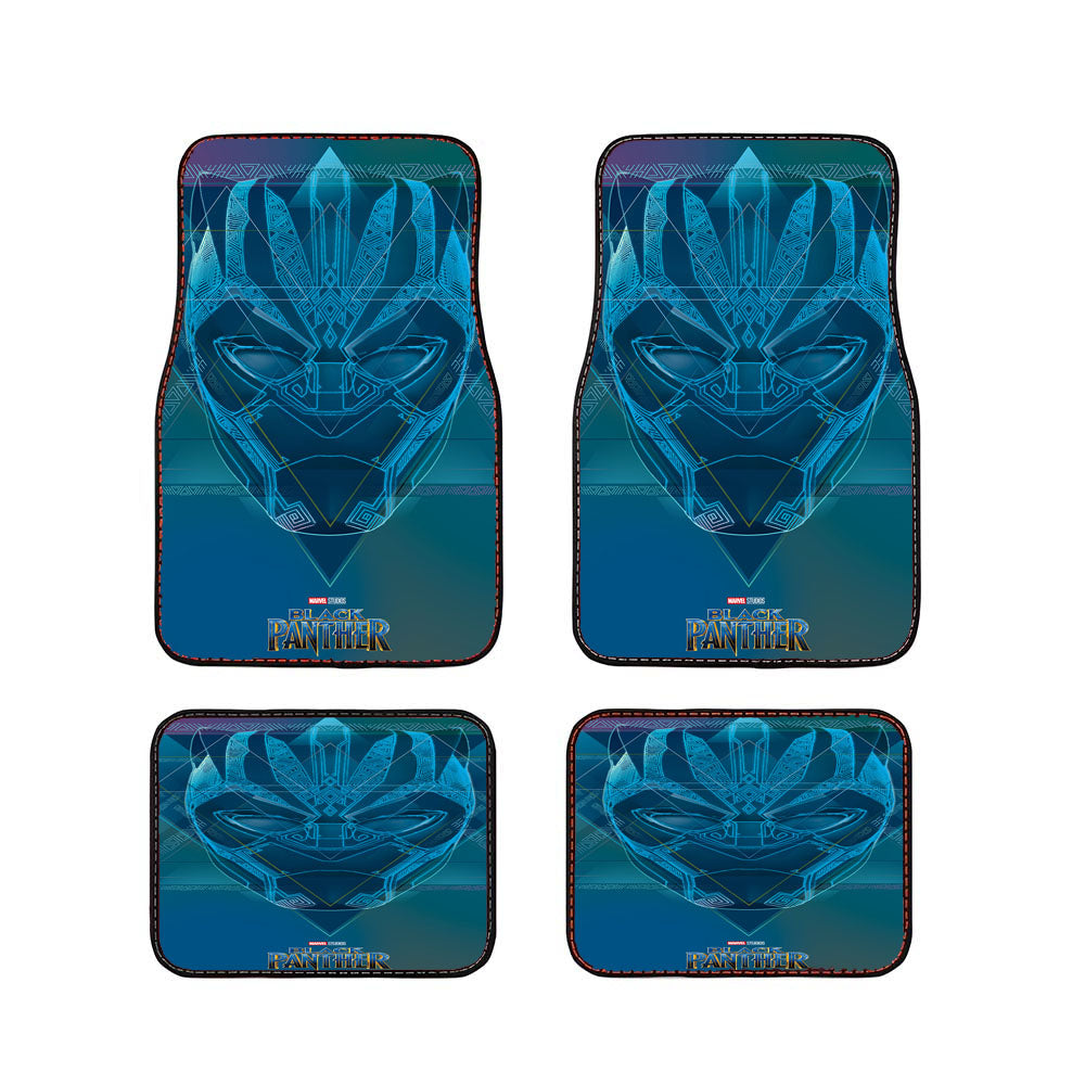 Black Panther Background 4 Car Floor Mats Accessories