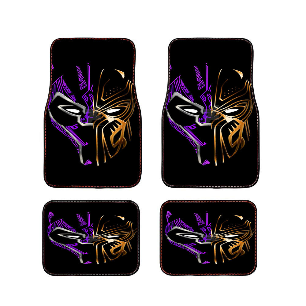 Black Panther Energy Golden Car Floor Mats Accessories
