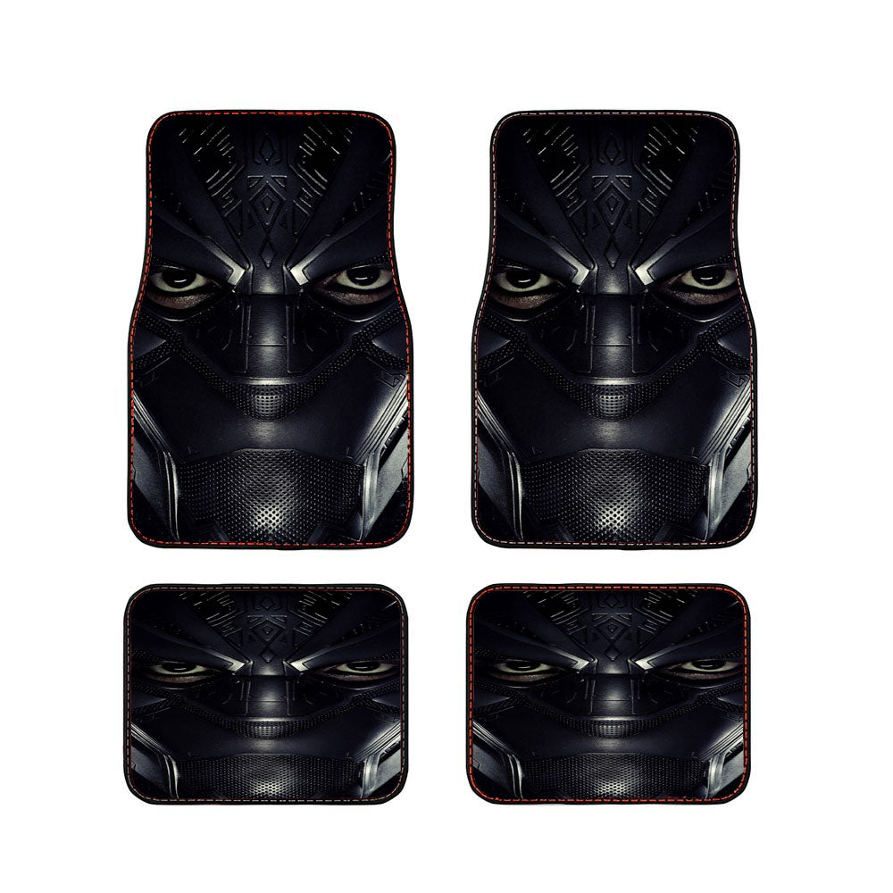 Black Panther Face Car Floor Mats Accessories