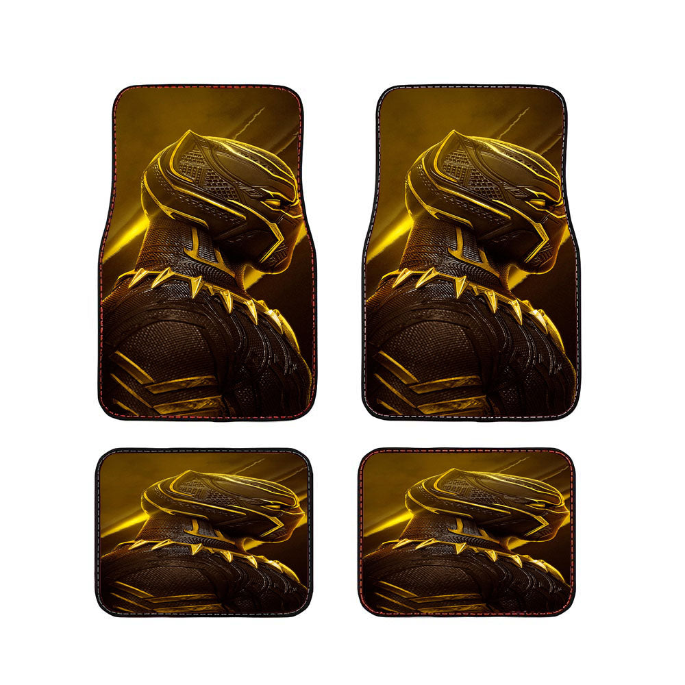 Black Panther Gold Car Floor Mats Accessories