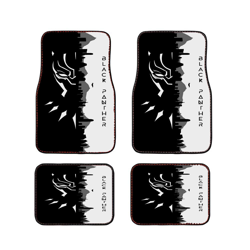 Black Panther In The City Car Floor Mats Accessories