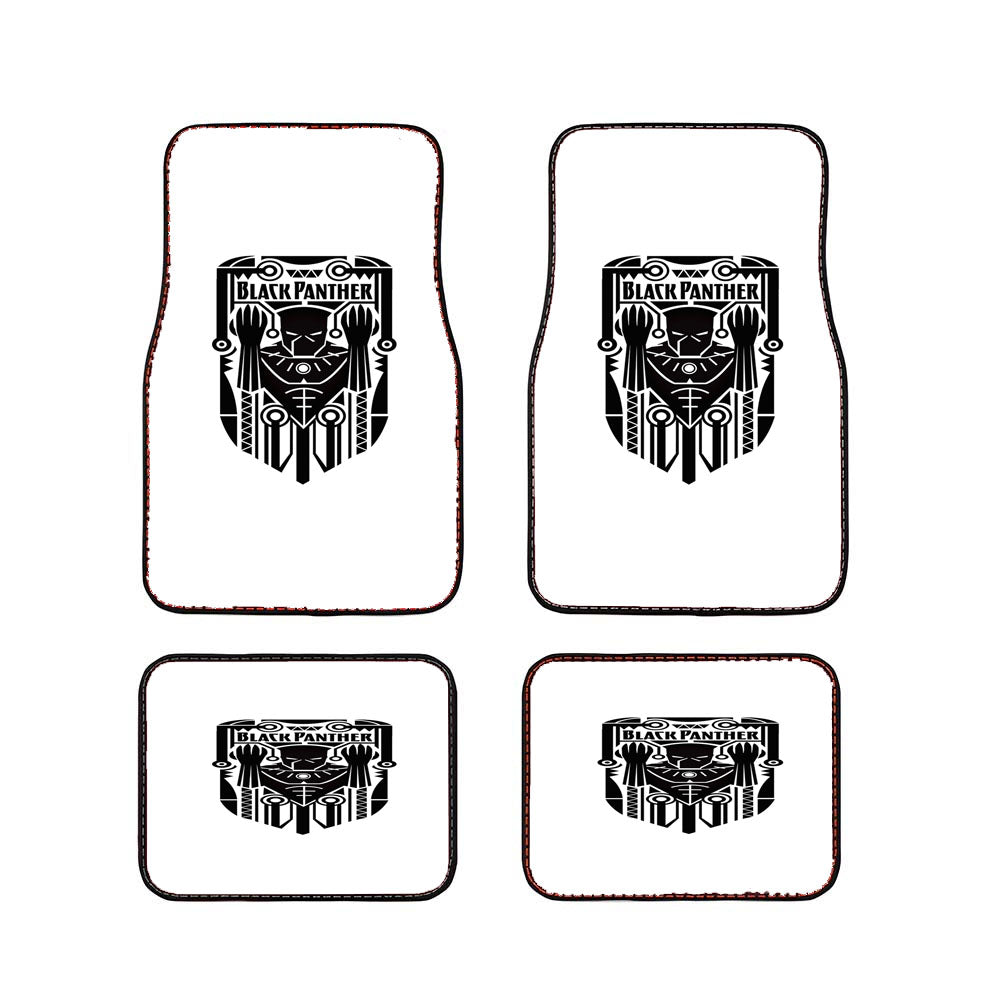 Black Panther Logo Car Floor Mats Accessories