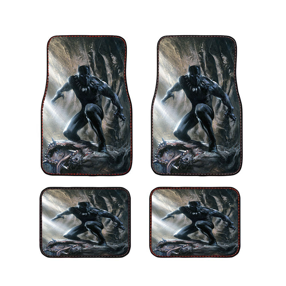 Black Panther Marvel Car Floor Mats Accessories