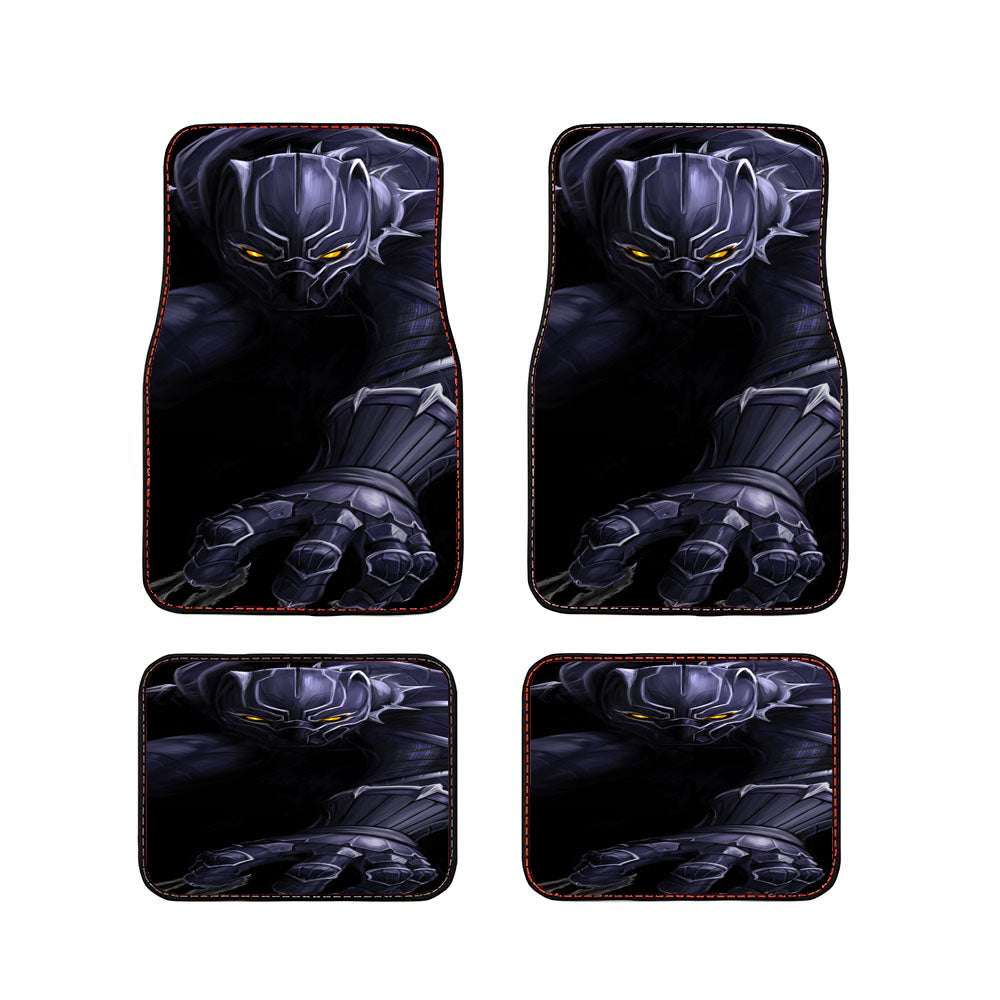 Black Panther Marvel Heroes Car Floor Mats Accessories