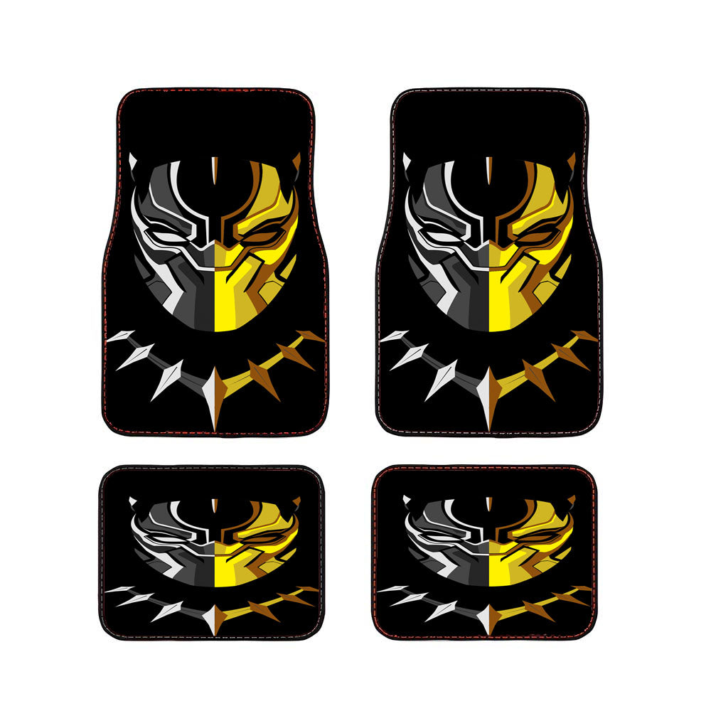 Black Panther Minimalism Car Floor Mats Accessories