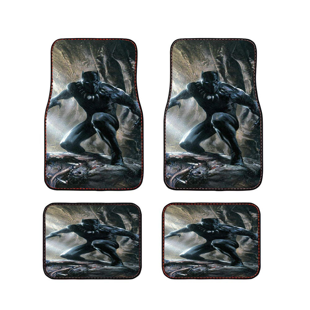 Black Panther Monster Killer Car Floor Mats Accessories