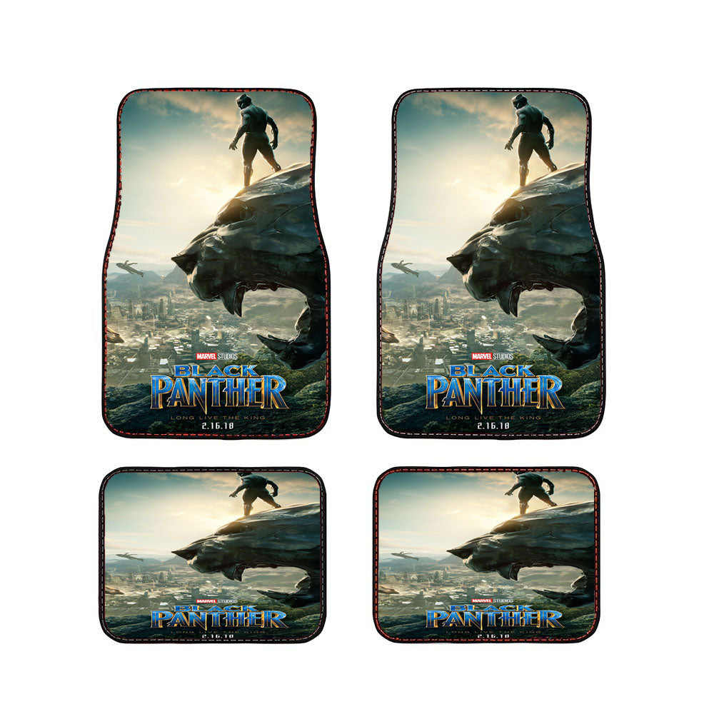 Black Panther Movie Car Floor Mats Accessories
