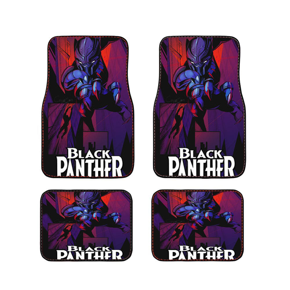 Black Panther Movie Artwork Car Floor Mats Accessories