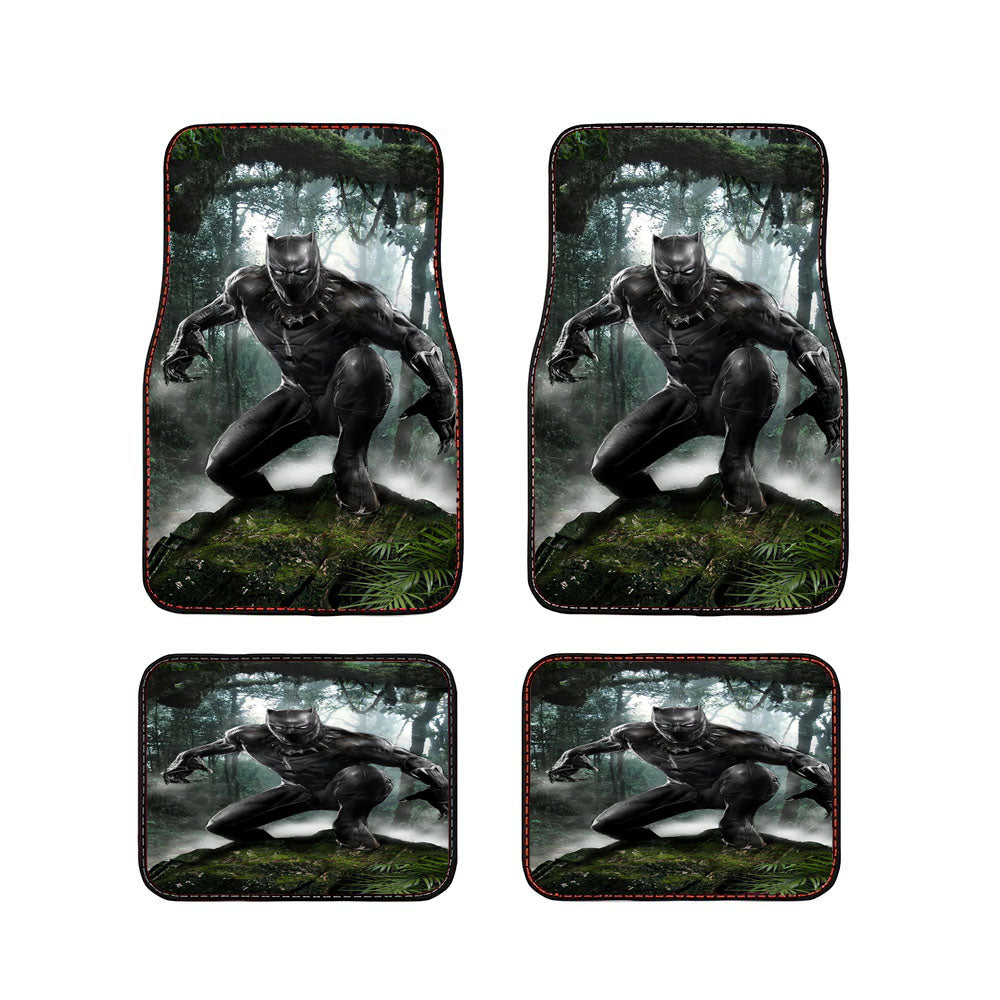 Black Panther Ready To Fight Car Floor Mats Accessories